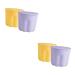 FOMIYES 4 Sets Pp Washing Bowl Beauty Brush Scrubber Bowl Beauty Tool Cleaner Kit Brush Cleaning Bowl Makeup Cleaning Mat Makeup Tool Cleaner Makeup Tools Makeup Brush Washer