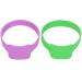 DOITOOL 2pcs Bracelet Mini Dispensing Portable Solid Bracelet Wristband Green Purple