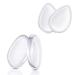 4 Pieces Silicone Makeup Sponges Washable Gel Transparent Makeup Applicators for Liquid Foundation Concealer