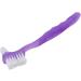 JTLB Portable False Teeth Cleaning Brush Kit | Denture Plaque Remover for Home & Travel | Ideal for Elders | Purple - Buy Online on GoSupps.com