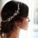 Handmade Crystal Pearls Ceramic Flower Bridal Hair Comb - Wedding Headband for Women - Buy Online on GoSupps.com