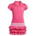 adidas Girls' Short Sleeve Polo Dress 9 Months Pink