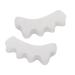 Zittop Toe Separators 4 Pieces - Bunion Corrector Five Toes Overlapping -Toe Spacers Pain Relief -Toe Stretcher for Hammer Toe  Foot Pain and Yoga Men and Women (White)