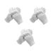 3 Pairs White Cotton Moisturizing Gloves for Bedtime Eczema Care Sleep Lotion Gloves Hand Care Rough Cracked Hand Care Gloves (3 Pairs)