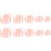 24Pieces Fake French Toe Nails Set Press On Short Square Kits Wearable False Nails Fashion Feet Tips Art False Nails Toe Nails Flat Shape Wearable Nails - Buy Online on GoSupps.com
