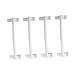 STOBAZA 4pcs Door Hook Over Door Towel Rack Door Behind Towel Stands Towel Hanging Rack Arc Towel Ring White 24X7X6CM