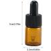 FIOERDTUIE 20pieces Eco-friendly Mini Dropper Bottle Easy To Clean And Refill For Essential Oils Portable Dropper Bottle Glass 5ml - Buy Online on GoSupps.com
