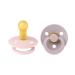 BIBS Color Schnuller 2-pack BPA-free cherry shape nipple.Natural rubber / latex made in Denmark.0-6 months (2-pack) Blossom / Dusky Lilac