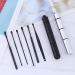 SEASD 6 Pcs Ear Wax Remover Set - Portable Spiral Ear Cleaning Tools - White-Fruit Peach5 - Buy Online on GoSupps.com