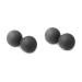 Homsfou 2st peanut massage device Massage device for muscle relaxation peanut ball 5 billion peanut massage everything about birthday band relaxation ball Miss welding mediumx2pcs blackx2st