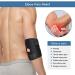 Breathable Tennis Elbow Brace with Dual-Spring Stabilizer | Strong Hook & Loop Straps for Arthritis Pain, Golfers, Gym Elbow | Black - Buy Online on GoSupps.com