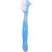 Denture Brush Double Sided Plaque Remover - Safe Daily Cleaning (Blue) - Buy Online on GoSupps.com