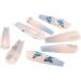 Brishow Butterfly Coffin False Nails - 24pcs French Long Acrylic Stick on Nails, Blue Assortment for Women and Girls - Buy Online on GoSupps.com