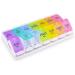 Weekly Pill Organizer 7 Day - Large AM PM Storage for Easy Daily Medication | Rainbow Design Pill Case - Buy Online on GoSupps.com