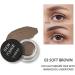 PHOERA Eyebrow Gel Pomade - Professional Tinted Brow Makeup for 24-Hour Longevity | Waterproof, Smudge-Proof, Sweat Resistant Brow Cream in Soft Brown Shade - Buy Online on GoSupps.com