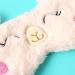 Shinywear Plush Rabbit Sleeping Eye Mask - Cute Funny Eye Cover for Kids and Adults - Bling Love Heart Alpaca Design - Buy Online on GoSupps.com