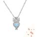 COLLBATH Owl Necklace 1Pc Hollow Owl Pendant Unisex Luminous Glowing in Dark Alloy Necklaces Beads Pendant for Women Female Ladies Hollow Pendant - Buy Online on GoSupps.com