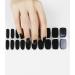 Zaubern gel4Home- UV wraps UV nail foils gel nail wraps semi cured gel nails (Mr. Black)