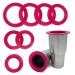 Tumbler Shields for Epoxy Rims, Tumbler Making Supplies, Tumbler Turner Silicone Insert, Paint Spray Shield 7 Sizes purple