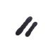 Sinner 2 pieces (1 large + 1 small) women-hairstyler magical foam sponge donut maker ponytail bun Twister tie hair-clip-black black
