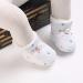 Newborn Winter Warm Fleece Booties | Non-Slip Soft Sole Baby Shoes | Adjustable Prewalker Boots for Girls Boys | 0-18 Months | B White - Buy Online on GoSupps.com