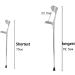 Forearm Crutches Adjustable Cane Lightweight Walking Lightweight Arm Crutch Prosperous - Buy Online on GoSupps.com