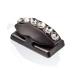 Thread Cutterz Patented Stainless Steel Flat Mountable Quick Thread  Yarn & Embroidery Floss Cutter - Black with Clear Crystals Black With Crystals