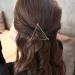 LHKJ Hair Barrette Hollow Circular Double Triangle Loop Clips Metal Hairpin Thick Hair Styling for Girls - Buy Online on GoSupps.com