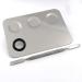 Miamay 6x4 Inches Stainless Steel Makeup Palette with 3-Dents Nail-Art Mixing Palette and 6 Inches Spatula Tool - Buy Online on GoSupps.com