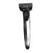 1 Set Razor Facial Beard Eyebrow Shaving Mustache Shaver Safety Shaver Butterfly Open Professional Barber Mens Shaver Men Safety Hair Cut Manual Rubber Double Edge Metal Handle