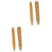 Gleavi face 4 pieces acupressure rod Handing tools Massage devices for feet scalp massager reflex zone massage tools guasha massage tab manual massage bars wood 11.5x1.5cmx2pcs light brownx2st