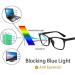 Blue Light Blocking Glasses | Square Anti Glare Filter | Eye Protection Zero Power Reading Glasses for Men & Women - Buy Online on GoSupps.com