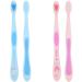 Buy Set of 4 Cute Compact Toothbrushes - Assorted Colors for Effective Oral Care | International Shipping Available - Buy Online on GoSupps.com