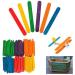 200 Pcs Colored Wooden Craft Sticks - 4.5 inch Treat Sticks for DIY Crafts and Classroom Art Projects - Buy Online on GoSupps.com