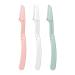 Plabbdpl eyebrow razor eyebrow blade made of stainless steel interchangeable eyebrow razor suitable for facial and body eye bruise ladies green pink white set