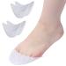 Silicone toe protection gel toe caps half-full toe protection ballet foot pillow lace sauce top shoes high heel pumps pain relief for peak shoes ballet shoes 2 couples