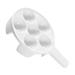 Mikinona 1pc Baked Snails Escargot Dish for Kitchen Server Dish Tableware Plate Escargot Cooking Mushroom Snail Dish Snail Bakeware Escargot Baking Ceramics Food Server Disk White 17X2.9CM White