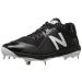 New Balance Men's L4040v4 Metal Baseball Shoe 13 2E US Black/Black