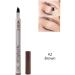 Eyebrow Pen Eyebrow Pencil with 4 Fork Tip ApplicatorSpoolie Brush for Hair-Like Natural Brows Stays on All Day (Brown) - Buy Online on GoSupps.com