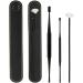 Stainless Steel Ear Wax Pickers | Spiral Ear Curette Tool | XIDAJIE Earpick Wax Remover Spoon | Black - Buy Online on GoSupps.com