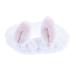 LALAFINA Face Washing Headband with Ears Easter Bunny Makeup Headband Rabbit Ears Hairband Bunny Ear Cosmetic Headband for Washing Face Shower Makeup Beige Spa Headband Bowknot