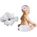 EQLEF Ruffle Bloomers & Lace Nappy Cover Set for Baby Photography Costume - White (1-3 years) - Buy Online on GoSupps.com