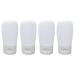 Lurrose 4PCs 30ml travel bottles Spout -proof silicone container Confirmable travel tube Refillable cosmetic container for shampoo conditioner lotion facial body clothing white 30 ml