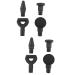 Tovinanna 8 pieces relaxer fascia massage device parts fascia massager head tissue massage clog head head shock plastic massage deep fabric massage massage ball aluminum alloy