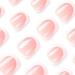 French Tip Stick on Nails - 24pcs Pink Extra Short Square with White Tips - Buy Online on GoSupps.com