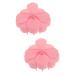 Tovinanna 2st massage brush silicone shampoo brush headbrush headbrush hair silicone head skin peeling eyelashesbuch-organizer head wash brush pebbles travel green leaves rosa clean