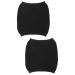 FRCOLOR 2pcs Waist Support Lumbar Belt Winter Waist Warmer Warm Keeping Waist Strap Waist Protective Belt Unisex Waist Protector Comfortable Waist Strap Warmth Lumbar Support Lumbar Warmer 27X27X0.5CMx2pcs blackx2pcs