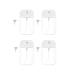 TJaXZQaF 50 ML Portable Card Spray Bottles Refillable Portable Empty Perfume Atomizer Vials Suitable for essential oils perfumes facial mists hair mists small plant mists 4 Pack
