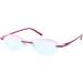 Shop Rosi Pink Ready-Made Reading Glasses | 4.0 DPT | Stylish Perforated Temple Ends - International Shipping Available - Buy Online on GoSupps.com