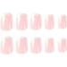 JUSTOTRY 24 Pcs Beige & White French Press on Short False Nails with Nail Glue - Squoval Fake Nails for Women - Buy Online on GoSupps.com
